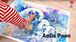 ABSTRACT ART PROCESS | LOVE ABSTRACT ART COMPETITION | Ardis Poon