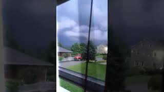 Very Close Lightning Strike in New York.