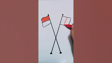 Drawing Indonesian Flag And England Flag Shorts 