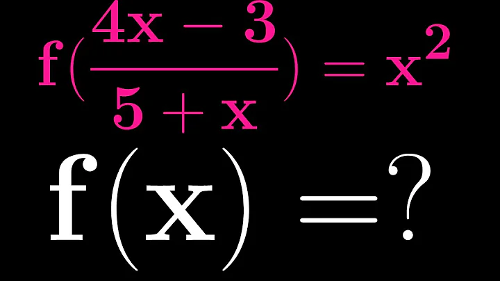 A Quick And Easy Functional Equation
