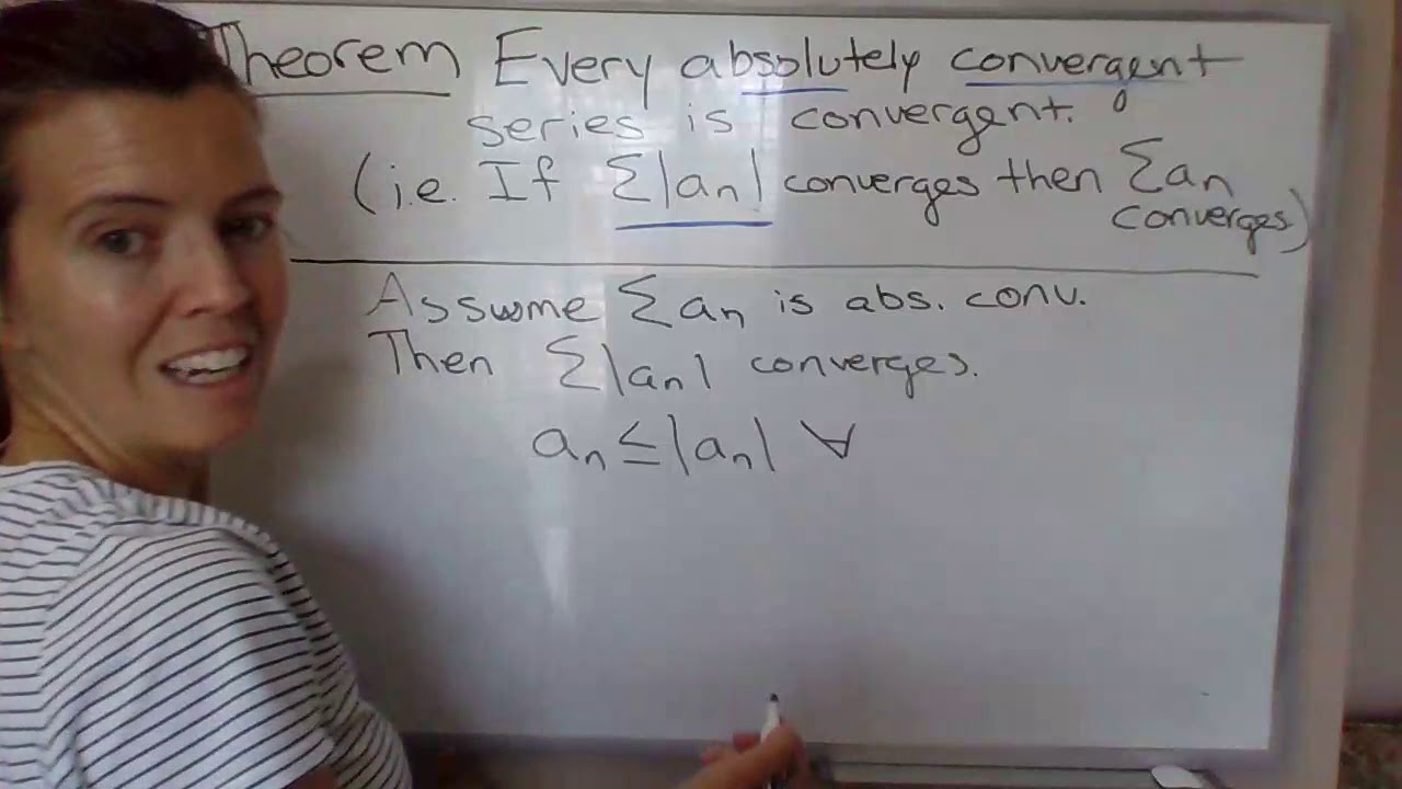 Every absolutely convergent series is convergent YouTube