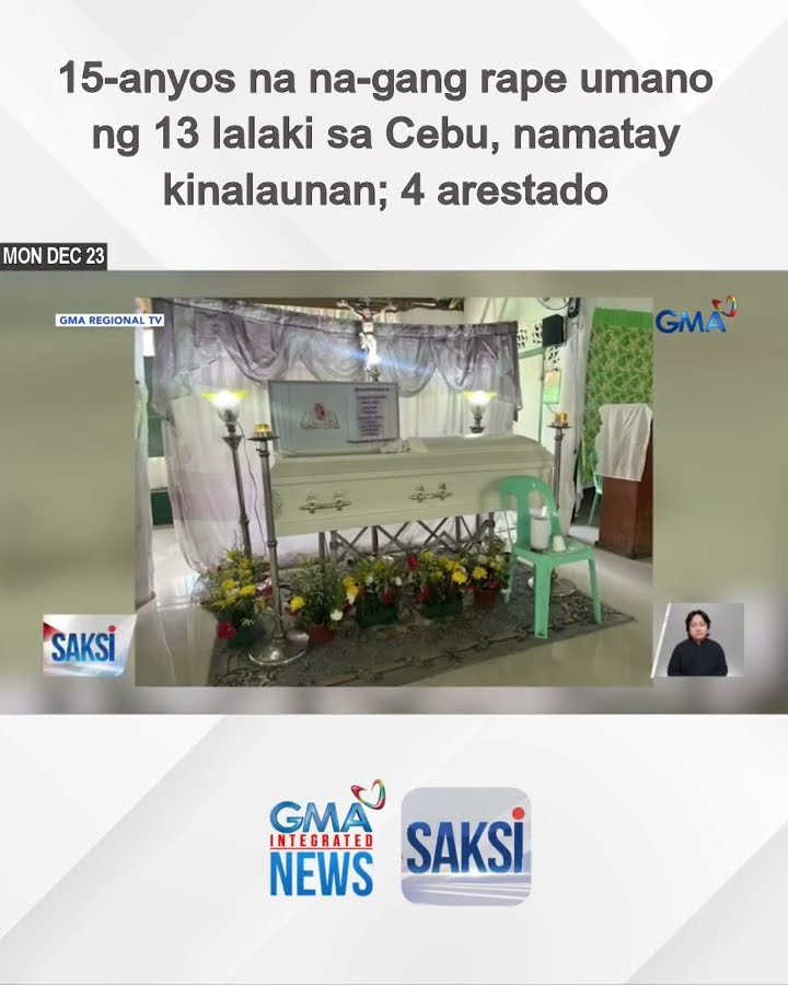 15-anyos na na-gang rape umano ng 13 lalaki sa Cebu, namatay kinalaunan; 4 arestado | Saksi