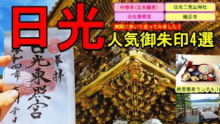 【印活/御朱印vlog】日光人気御朱印ひとり旅|神社仏閣の御朱印４選