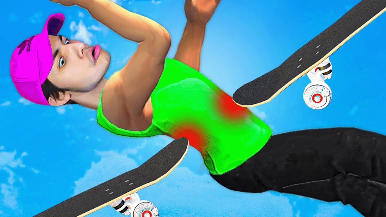 SE PRENDRE 2 SKATES DANS LE CORPS ÇA FAIT MAL...