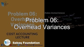 Problem 06: Overhead Variances, Accounting Lecture | Sabaq.pk
