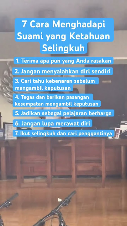 7 Cara menghadapi suami yg ketahuan selingkuh #suamiidaman #istriidaman #suamiistri
