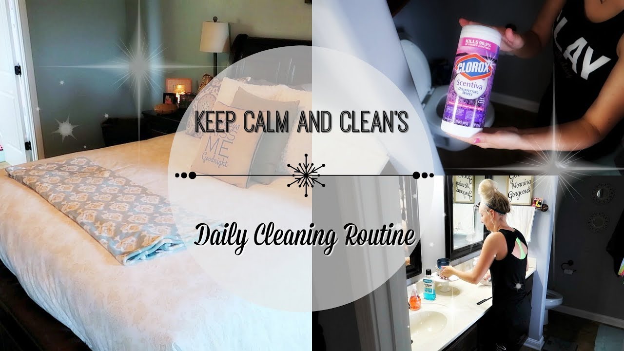 my daily cleaning routine cleaning checklist motivation to get er