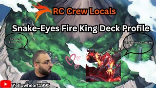 RC Locals 1st Place Rabieh Boutros  - Snake-Eyes Fire King Yu-Gi-Oh Phantom Nightmare Deck Profile