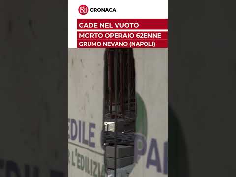 Video Grumo Nevano, incidente sul lavoro: operaio precipita e muore sul colpo.