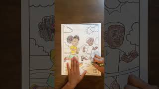 Ready Set Go Free Running Fitness Coloring Page