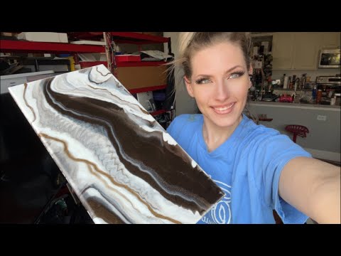 Video: Chocolate Panda Marble with a NEW Floating Gold