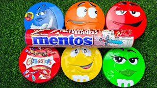 Crispy Unboxing: Vibrant Skittles & M&M'S Candy in Rainbow Surprise Tins ASMR