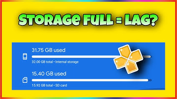 ppsspp lags because of full storage?