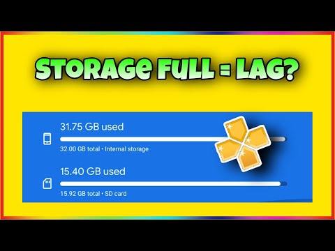 ppsspp lags because of full storage?