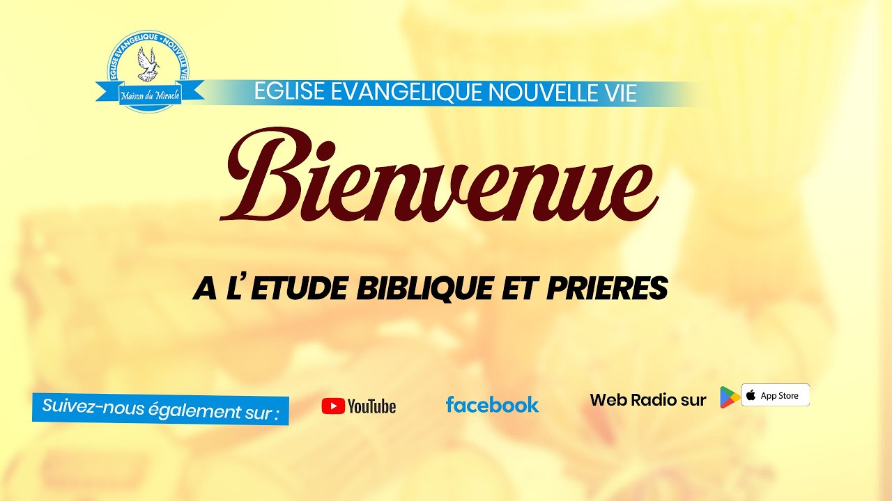 ETUDE BIBLIQUE ET PRIERES DU VENDREDI 16 JANVIER 2026 EENV LOME-TOGO