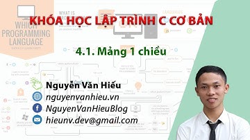 Nhập xuất mảng 1 chiều dùng hàm | Khóa học lập trình C - Bài 26