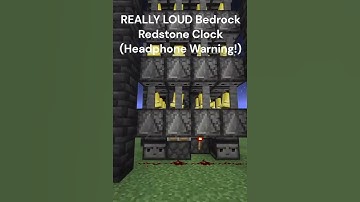 REALLY LOUD Bedrock Redstone Clock in Minecraft