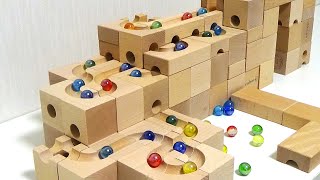 Marble Run ASMR ☆ Cubolo & Small Carpenter Wooden Block Course Compilation4