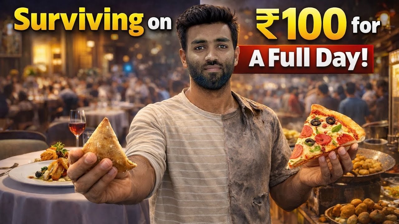 Living on Rs 100 for 24 Hours || Rs 100 Food Challenge 