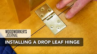 How to Install Drop Leaf Table Hinges | Woodworking