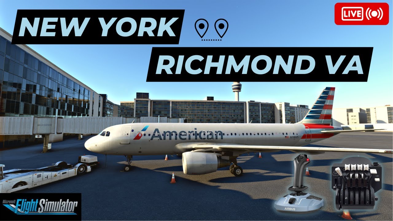 MS Flight Simulator LIVE NYC To RICHMOND VA FENIX A320 VATSIM ms-flight-simulator-live-nyc-to-richmond-va-fenix-a320-vatsim