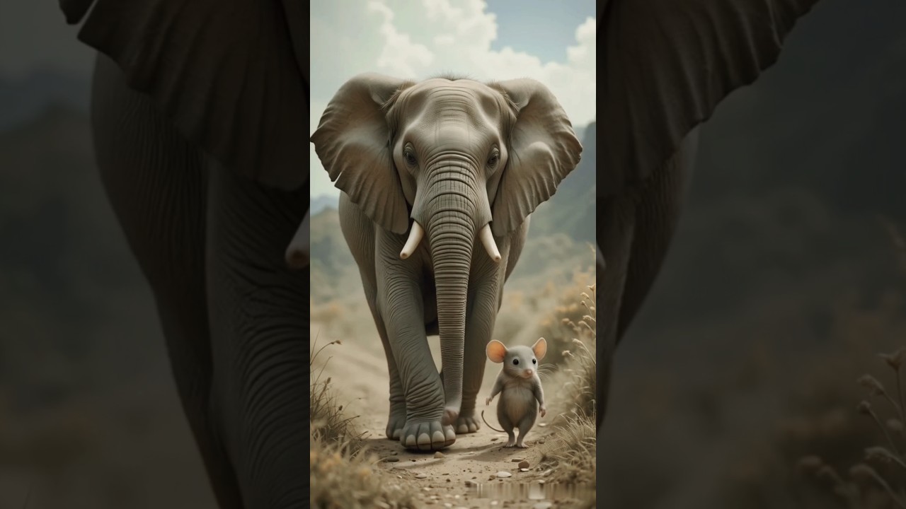 The Brave Mouse and the Elephant 