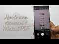 How to scan a document and make PDF in Galaxy S22 or Galaxy S22 Ultra