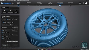Einstar Rockit Post-Processing Workflow: Scanning a Tire