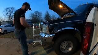 1999 7.3 Powerstroke F- 350 Squirrel damage repair/ prevention Pt 1(  ICP pigtail replacement )