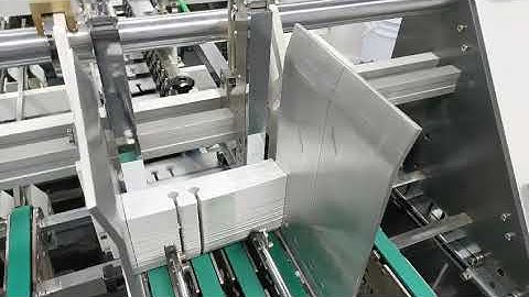 XS-800 Folder gluer machine run straight line box #foldinggluing #boxgluingmachine