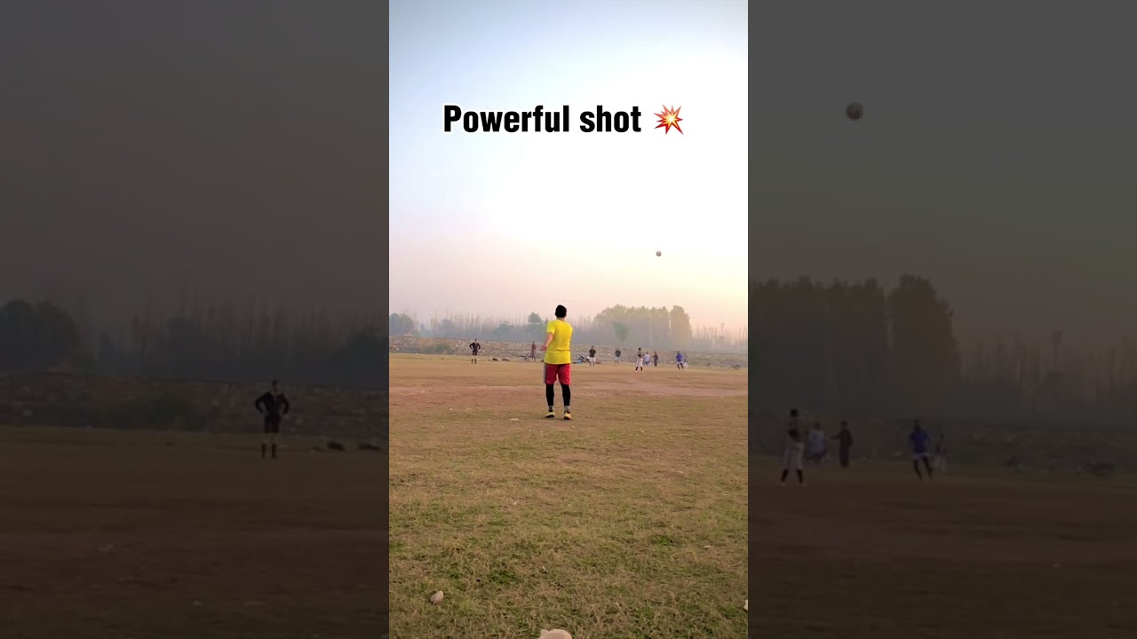 Powerful shot 💥 🥵 #football #footballshorts #footballskills