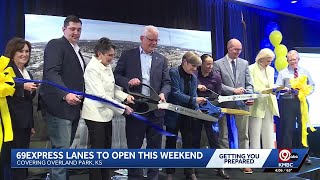 Kansas leaders celebrate completion of U.S. 69 express lanes in Overland Park