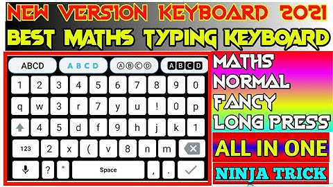 BEST MATHS TYPING FIGHTER KEYBOARD 2021 || NEW VERSION MATHS KEYBOARD || MATHS TYPING WITH LONGPRESS