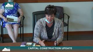 BOCC Work Session 8/30/21, 3 PM - Capital Construction Update
