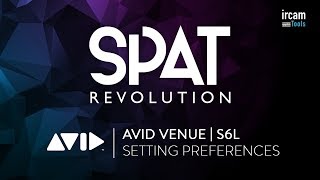SPAT Revolution – Setting preferences of SPAT Send plug-in and application for Avid VENUE | S6L screenshot 1