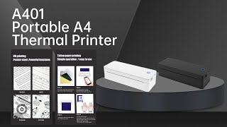 A401 Portable A4 Thermal Printer Tattoo Paper Printer