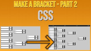 Make Event Bracket / Tournament Part 2 - CSS - What is Display Flex & Display Grid
