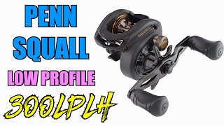 Penn Squall low profile baitcaster SQL300LPLH Left Hand Wind