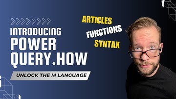 Introducing Power Query How (Master the M language)