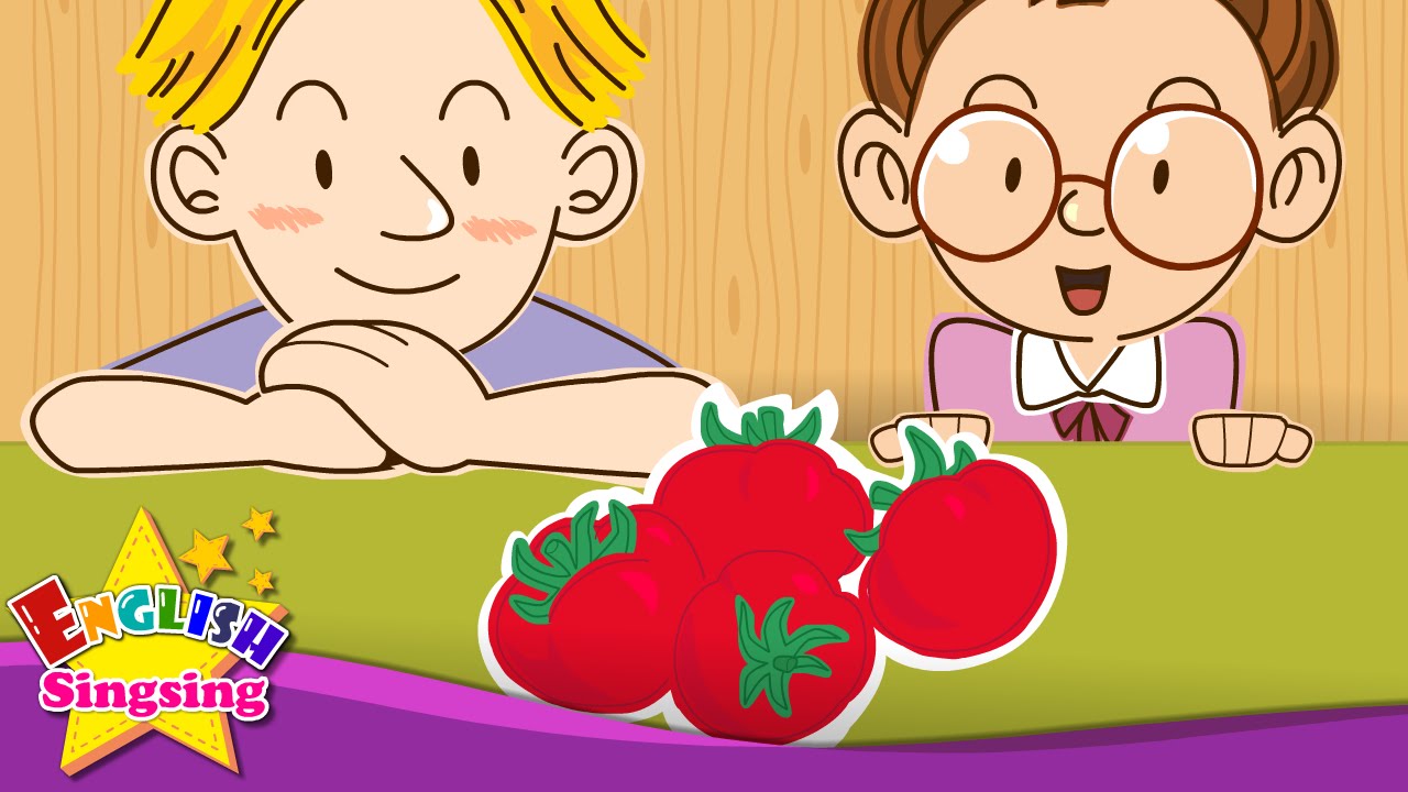 How many tomatoes? banana? (Counting Fruits) Kids Rap with lyrics English song YouTube