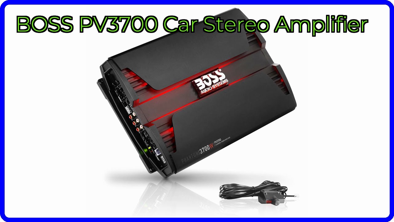 REVIEW (2026): BOSS PV3700 Car Stereo Amplifier. ESSENTIAL details 