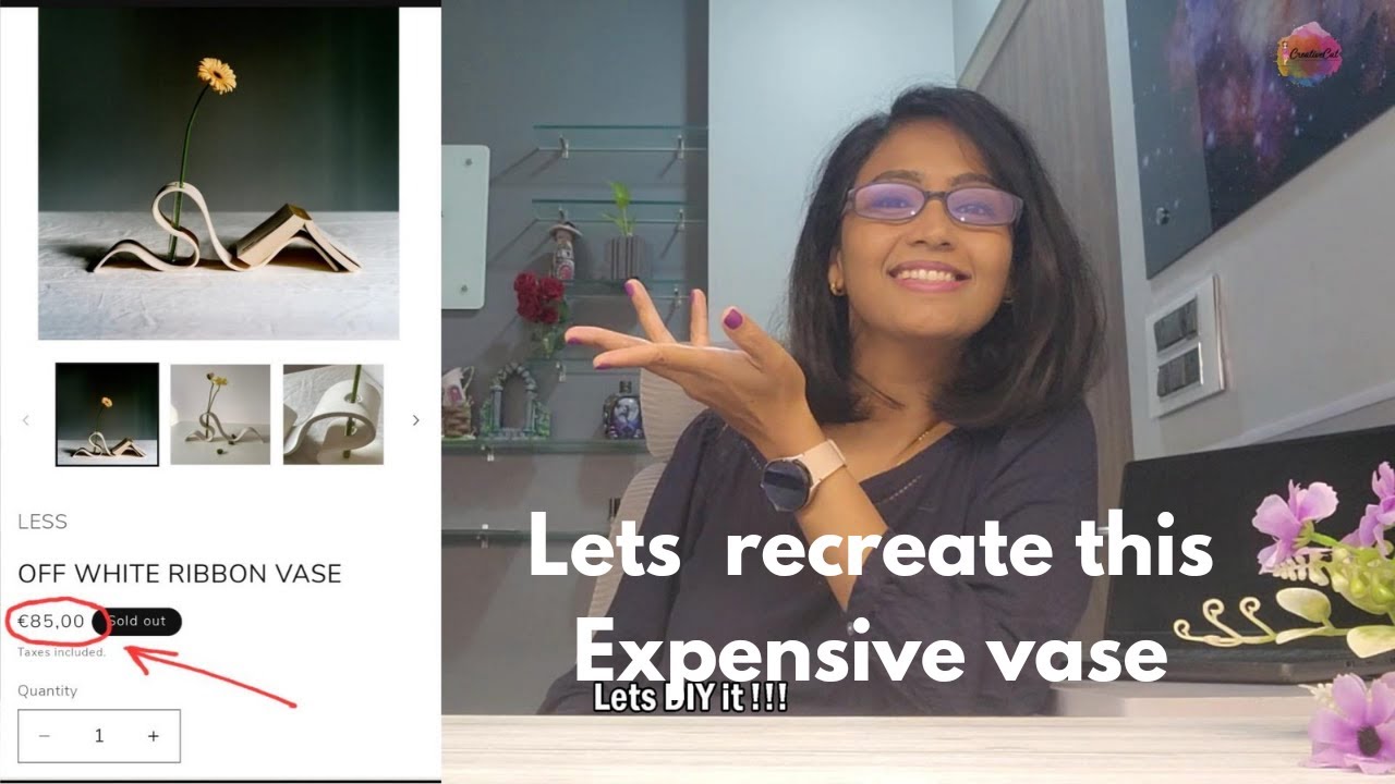 Lets recreate this expensive Ribbon vase - YouTube