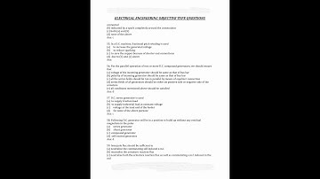 DC Generator MCQs