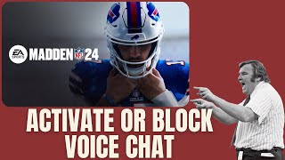 How to Turn On or Off Voice Chat in Madden 24 - Multiplayer Modes Voice Chat #madden24