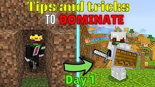 Master Minecraft Survival as a Beginner - Tips and Tricks For Day 1