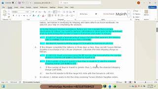 Tucson Kitchen Supplies Excel  | Module 3: SAM Project B