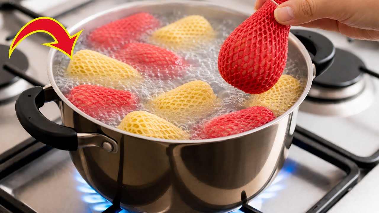 Варить сетки для упаковки фруктов и заработка денег.