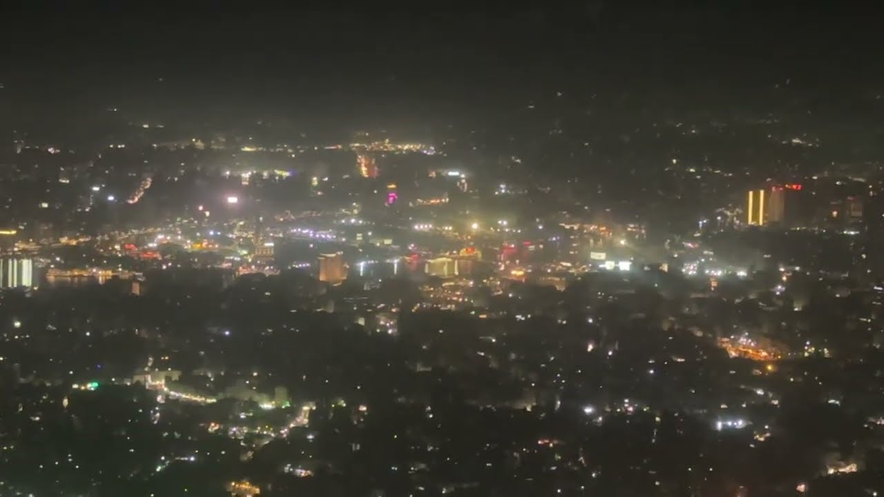 Aerial view of Cairo in Egypt from an Airplane