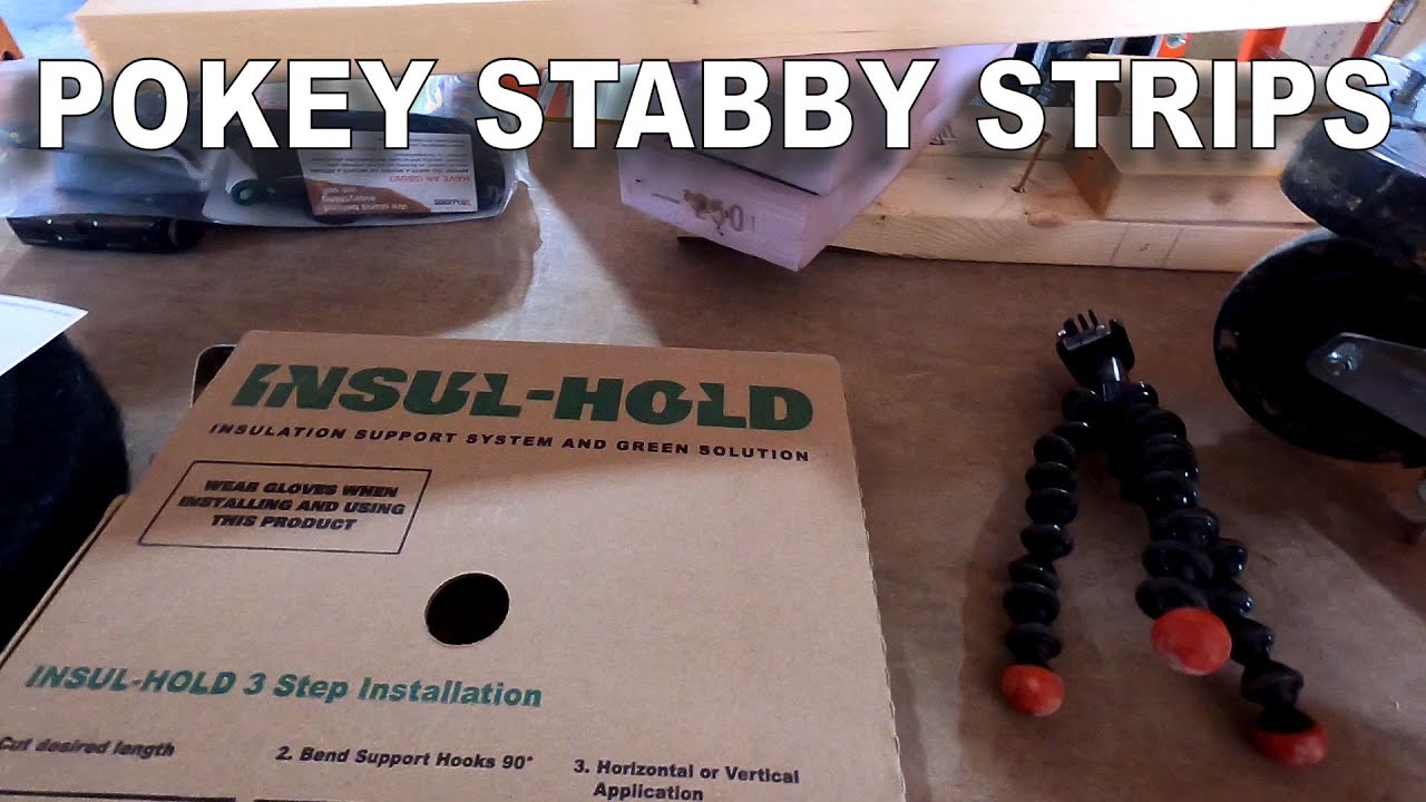 Изоляция здания с опорным каркасом ― Установка полос Pokey Stabby