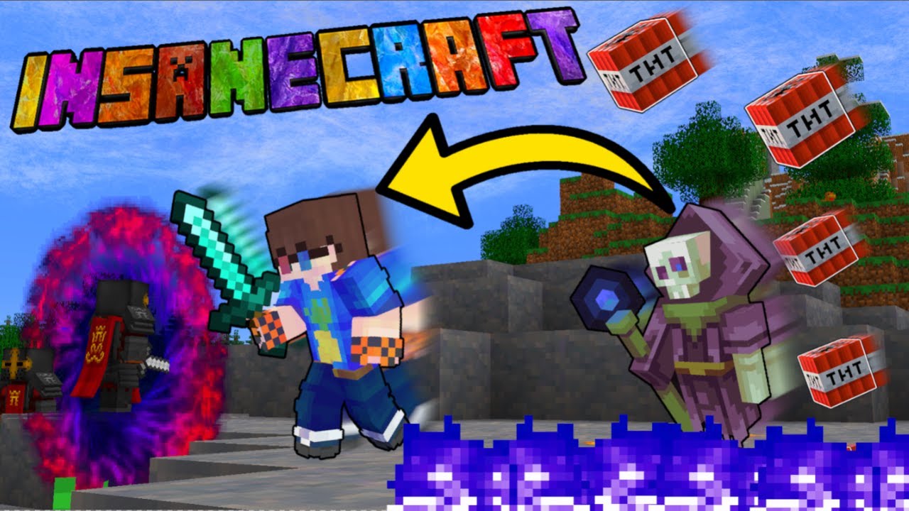 Мой первый раз в жизни, играю в Minecraft INSANE CRAFT!